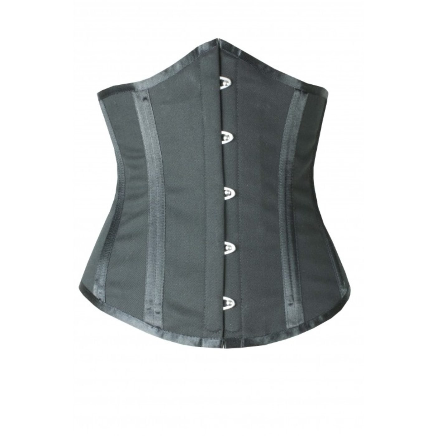 Majestic Waist Training corset in Black Satin | By Vollers
